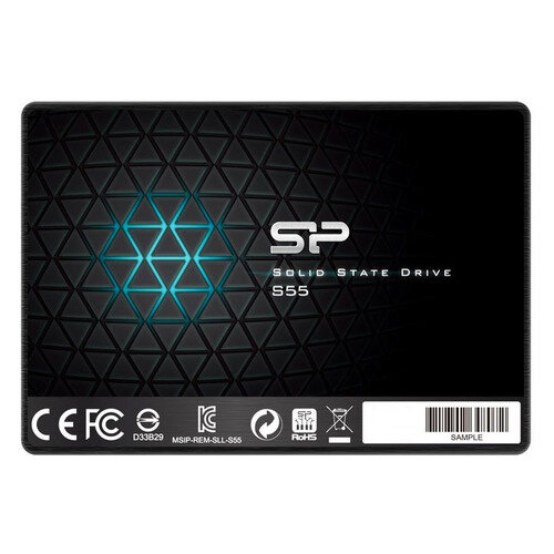 SSD накопитель Silicon Power Slim S55 SP120GBSS3S55S25 120ГБ, 2.5", SATA III