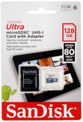 SanDisk Ultra 128GB MicroSDXC Verified for Alcatel OneTouch Idol 3C by SanFlash 100MBs A1 U1 C10 Works with SanDisk