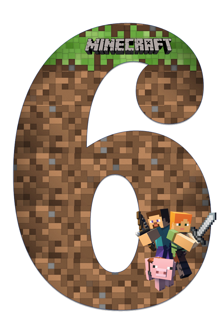 Цифра 7 майнкрафт картинки