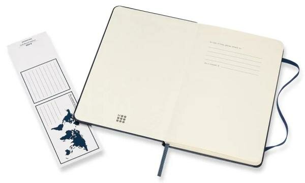 Блокнот Moleskine CLASSIC Medium 115x180мм 240стр. линейка твердая обложка синий 6 шт./кор. - фото №3