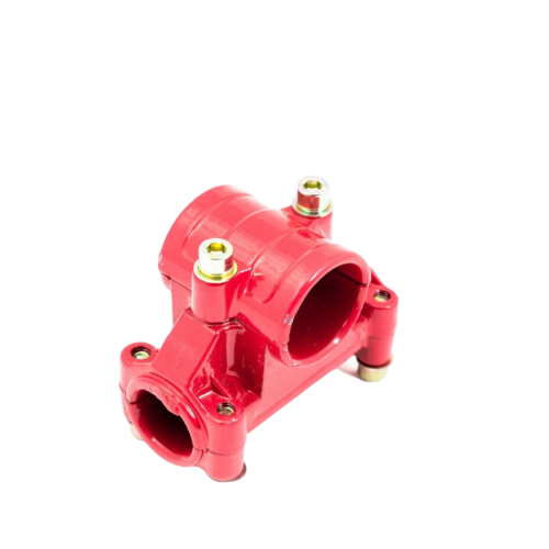 фото Муфта крепления ручек бензокосы d=26мм (красная)