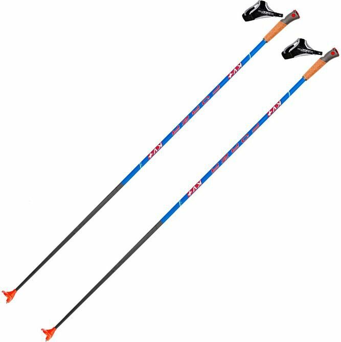 Палки лыжные KV+ Forza Blue Clip XC-Pole, 22P016B (Палки лыжные KV+ FORZA Blue Clip xc-pole 135 cm, 22P016B)