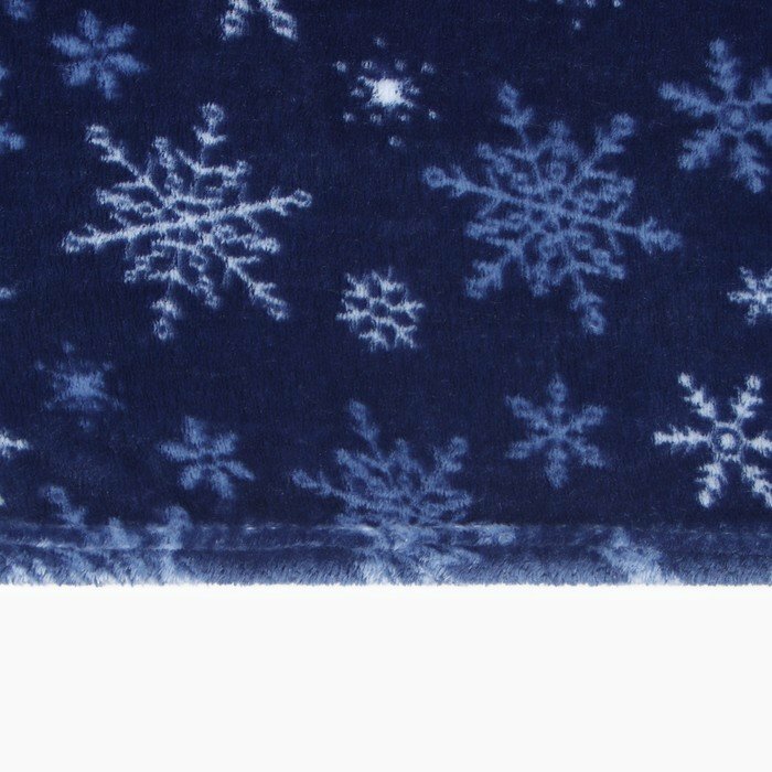 Плед LoveLife "Снегопад" 180*200 см,100% п/э, велсофт 280 гр/м2 - фотография № 3