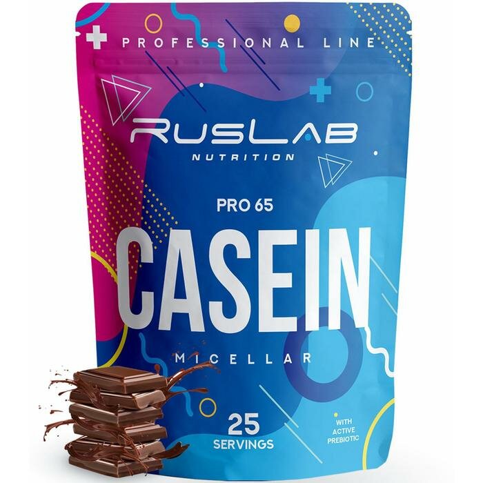 Белковый коктейль CASEIN PRO 65 шоколад, спортивное питание, 800 г , 1 шт.