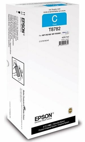 Картридж для печати Epson Картридж Epson T8782 C13T878240 вид печати струйный, цвет Голубой, емкость 426мл.