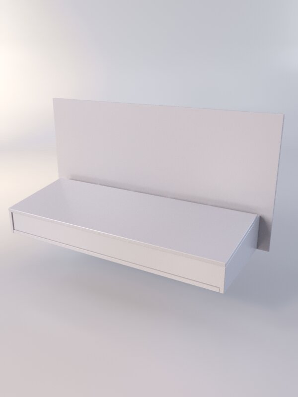 фото Стол для записок навесной "церковный" №1, Серый 110 x 40 x 55 см