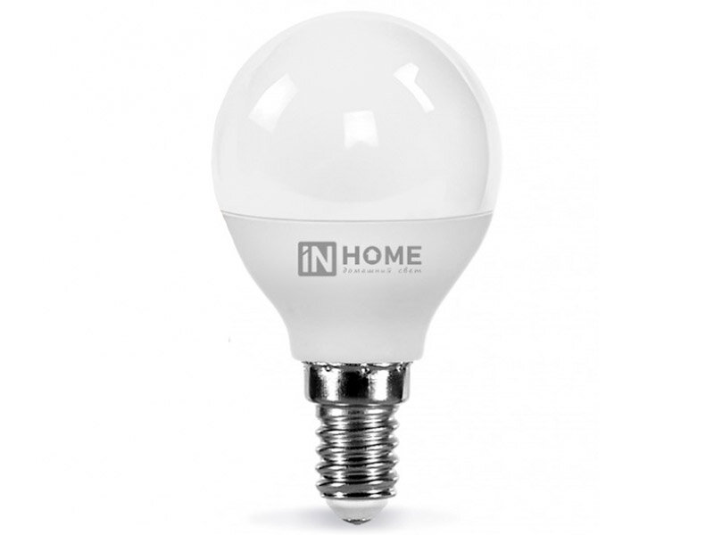 Лампочка In Home LED-Шар-VC E14 4W 230V 3000K 360Lm 4690612030517