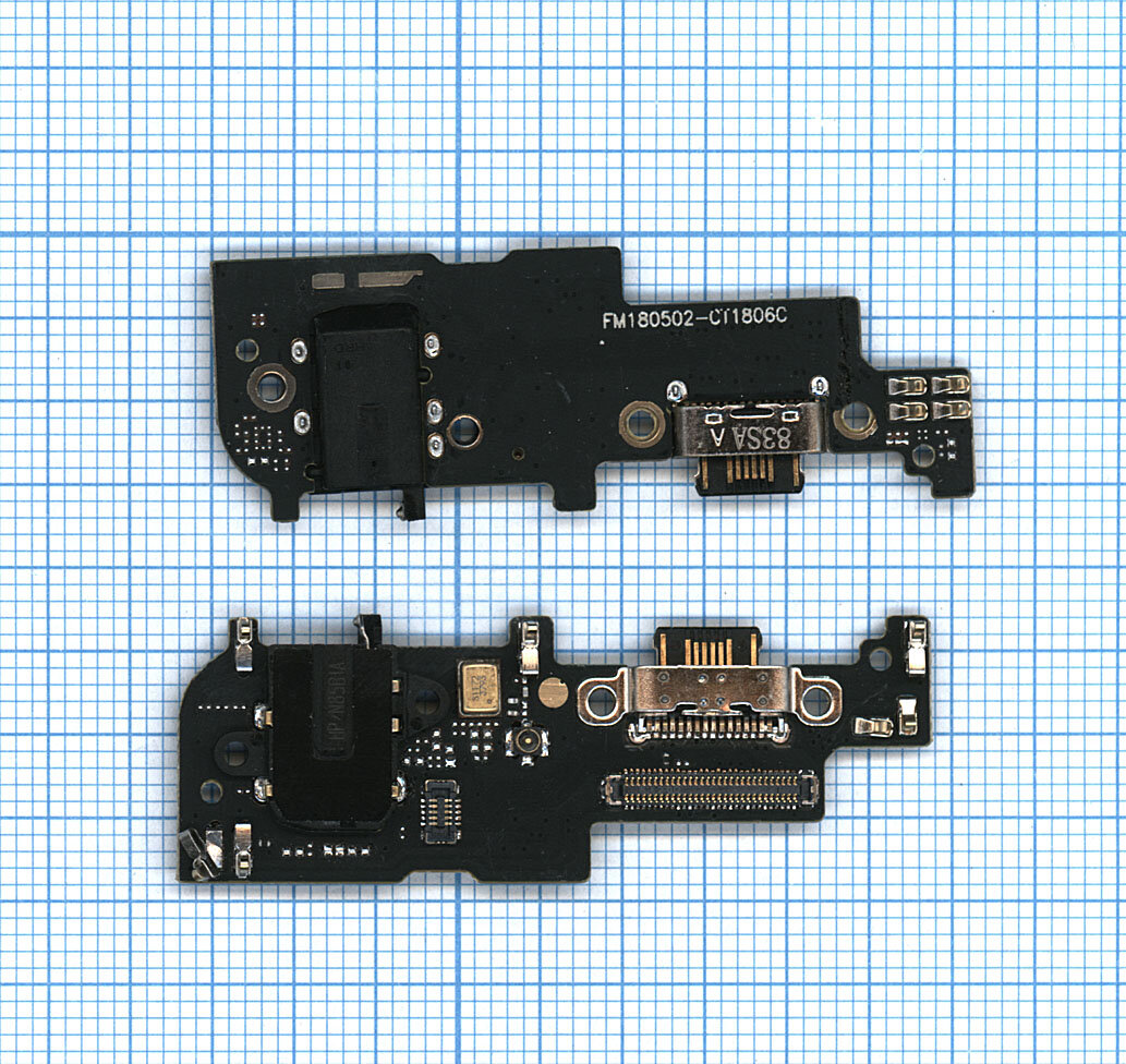 Плата разъема питания с аудио разъемом для Meizu 15
