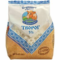 Бзмж Творог "Коровка из Кореновки" 5% 340г пакет