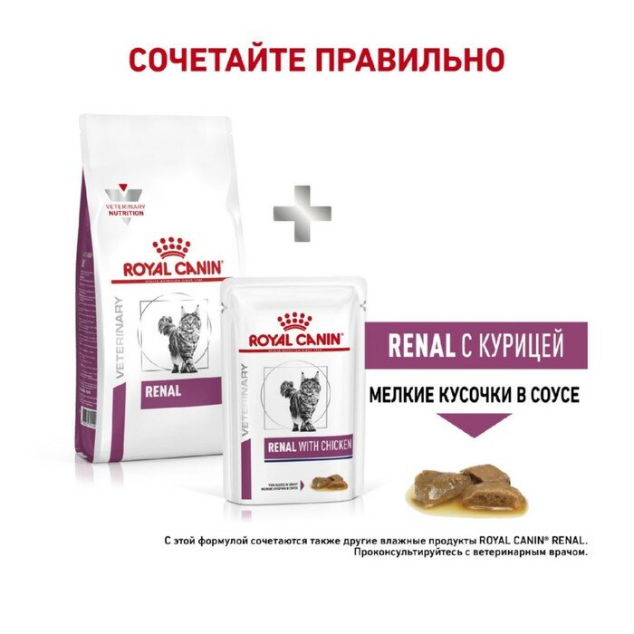 Royal Canin Сухой корм RC Renal для кошек, 4 кг - фотография № 6