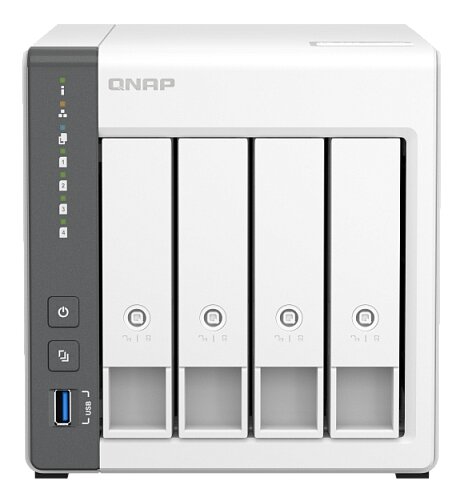 Сетевое хранилище QNAP D4 (Rev. C) D4 (REV. C) настольный 4шт. 2.5",3.5" SATA III 88TB RAID 0,RAID 1,RAID 10,RAID 5,RAID 6,Single disk 4 GB DDR4 Кол-во сетевые интерфейсов 2шт. 1 Gb/s,2.5 Gb/s