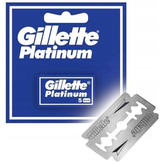 Лезвия Gillette Platinum, двусторонние, 5 шт