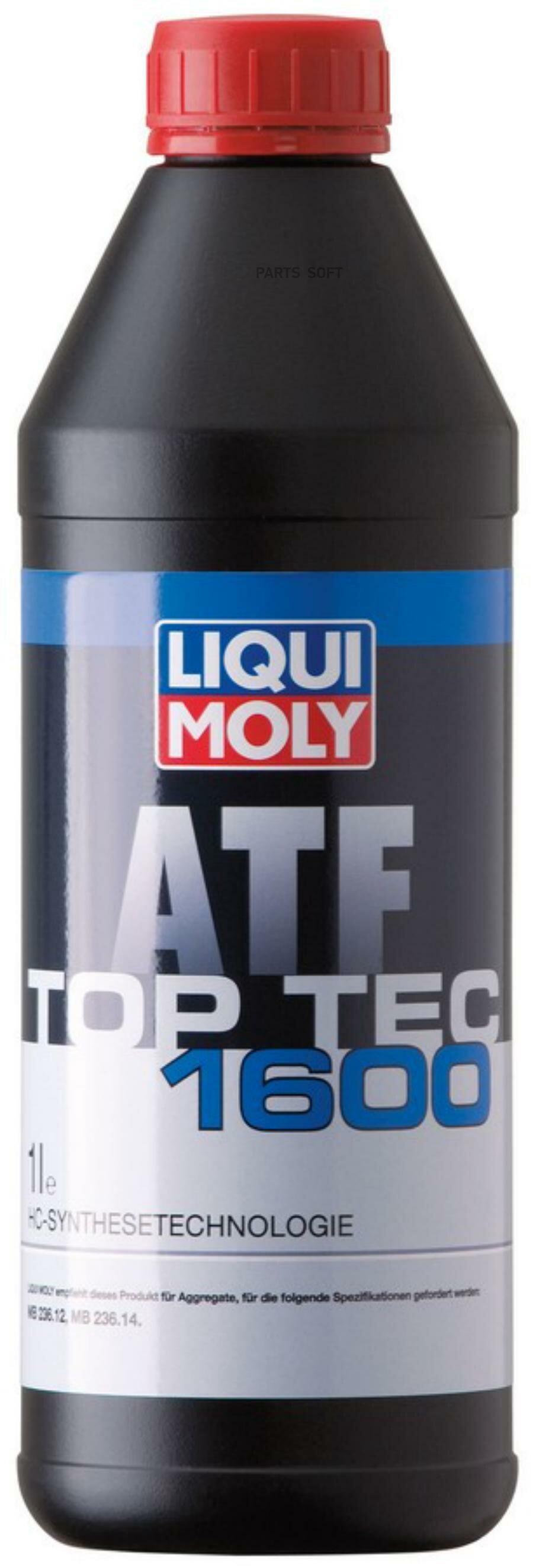 LIQUI MOLY 3659 LiquiMoly Top Tec ATF 1600 (1L)_масло трансмиссионное! синт. для АКПП\ MB 236.12/236.14