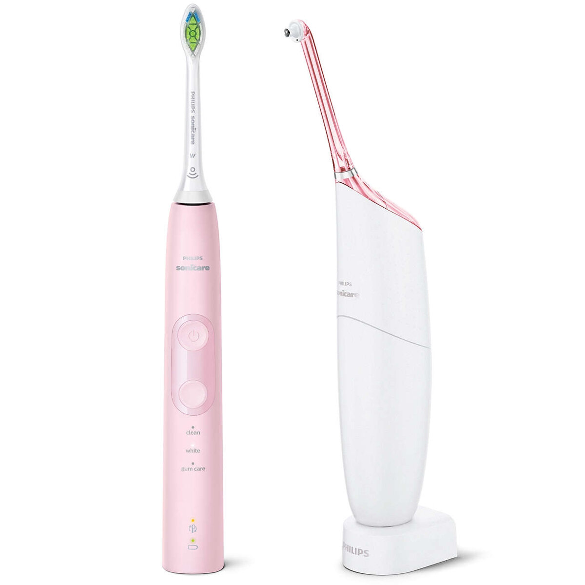 Набор Philips Sonicare HX8424/39 (щетка Sonicare Protective Clean, розовая + ирригатор AirFloss Ultra, белый)