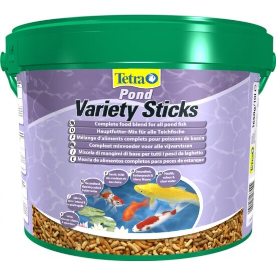 Корм для всех прудовых рыб TETRA Pond Variety Sticks 10L