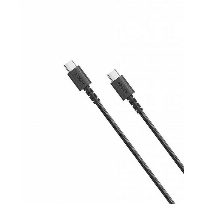 Data-кабели ANKER Кабель Anker A8032, Type-C - Type-C, 3 А, 60 Вт, 0.9 м, зарядка + передача данных, черный