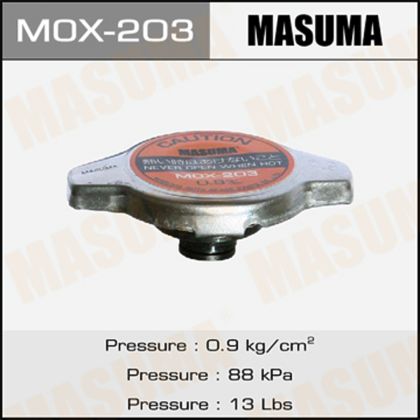 MASUMA MOX-203 (1640115520 / 1640120310 / 1640120353) крышка радиатора металл\Lexus (Лексус) es / gs / rx, Audi (Ауди)