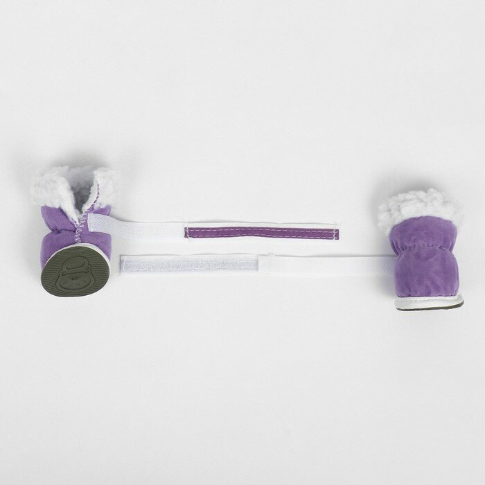 Ботинки "На прогулку", набор 4 шт, 5 размер, фиолетовые 9798505 - фотография № 4