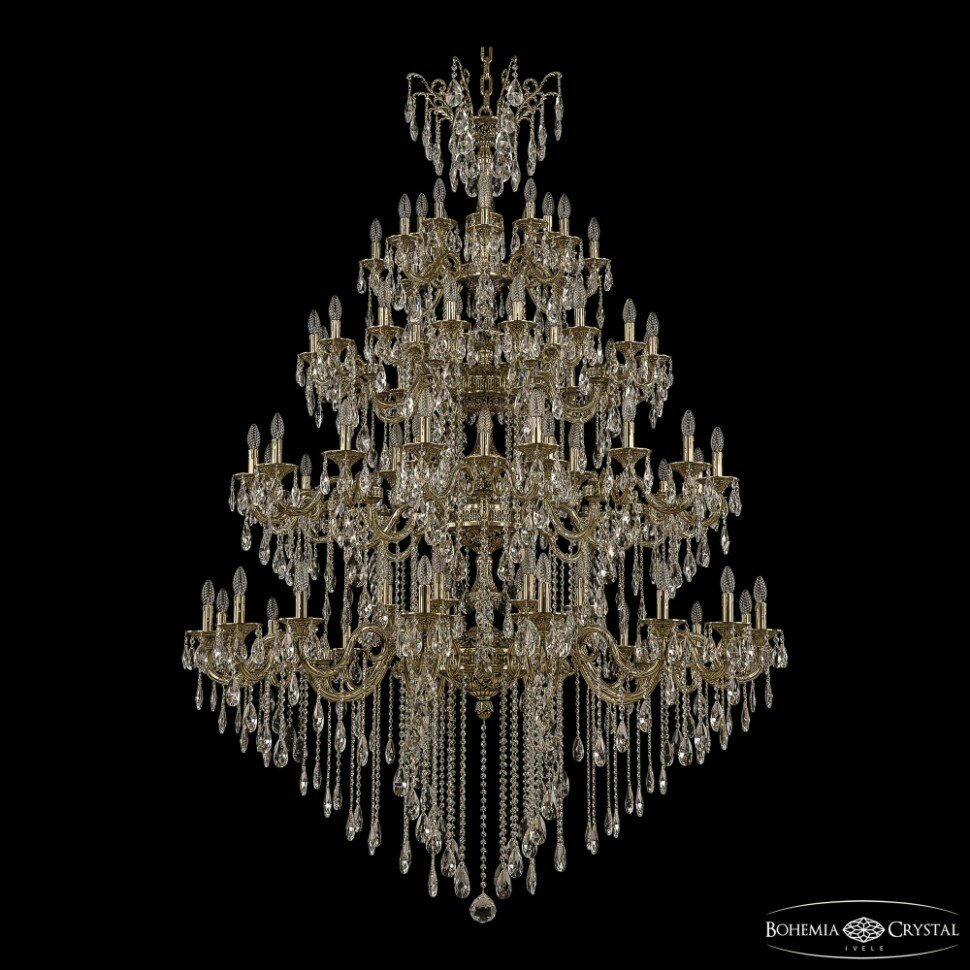 Подвесная люстра Bohemia Ivele Crystal Florence 71105/24+24+24+16/590/XL/4d B GB Y1 - фото №1