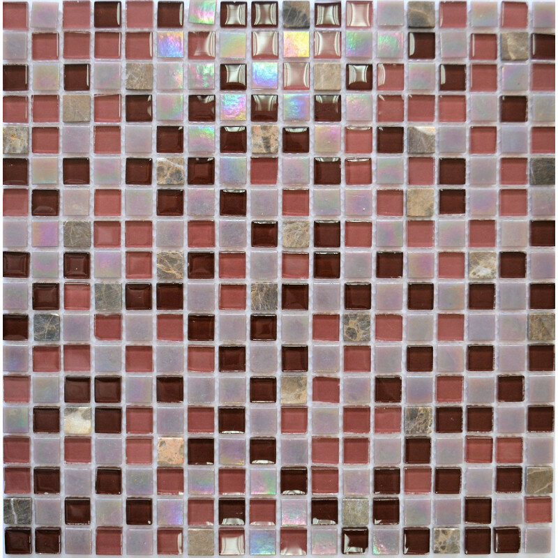 Мозаика Diva mosaic MAGIC стекло\камень 305*305*4мм чип 15мм