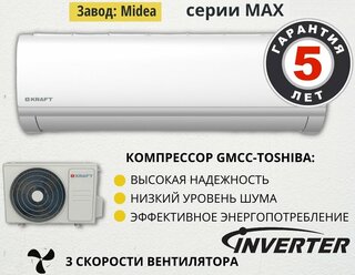 Сплит-система Kraft MAX KF-MAX07E inverter (завод Midea)