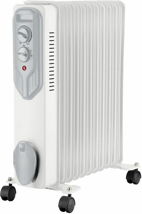 Масляный радиатор PRIMERA ORP-1125-HMС с терморегулятором 2500Вт 11 секций 3 режима белый