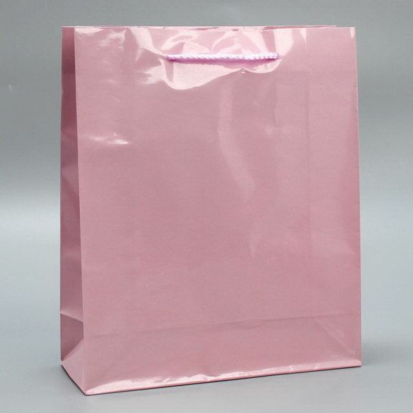 Пакет ламинированный «Розовый» ML 23 х 27 х 8 см