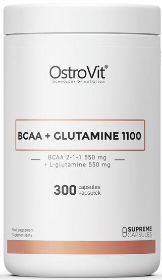 OstroVit BCAA + Glutamine 1100 300 капсул (OstroVit)