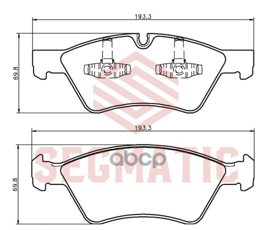 Колодка Торм Диск Пер Mercedes-Benz M-Klasse W164 3.0/3.5L 05-, 5.0L 05-11, 4.0L 06-, R-Klasse W251 SEGMATIC арт. SGBP2796