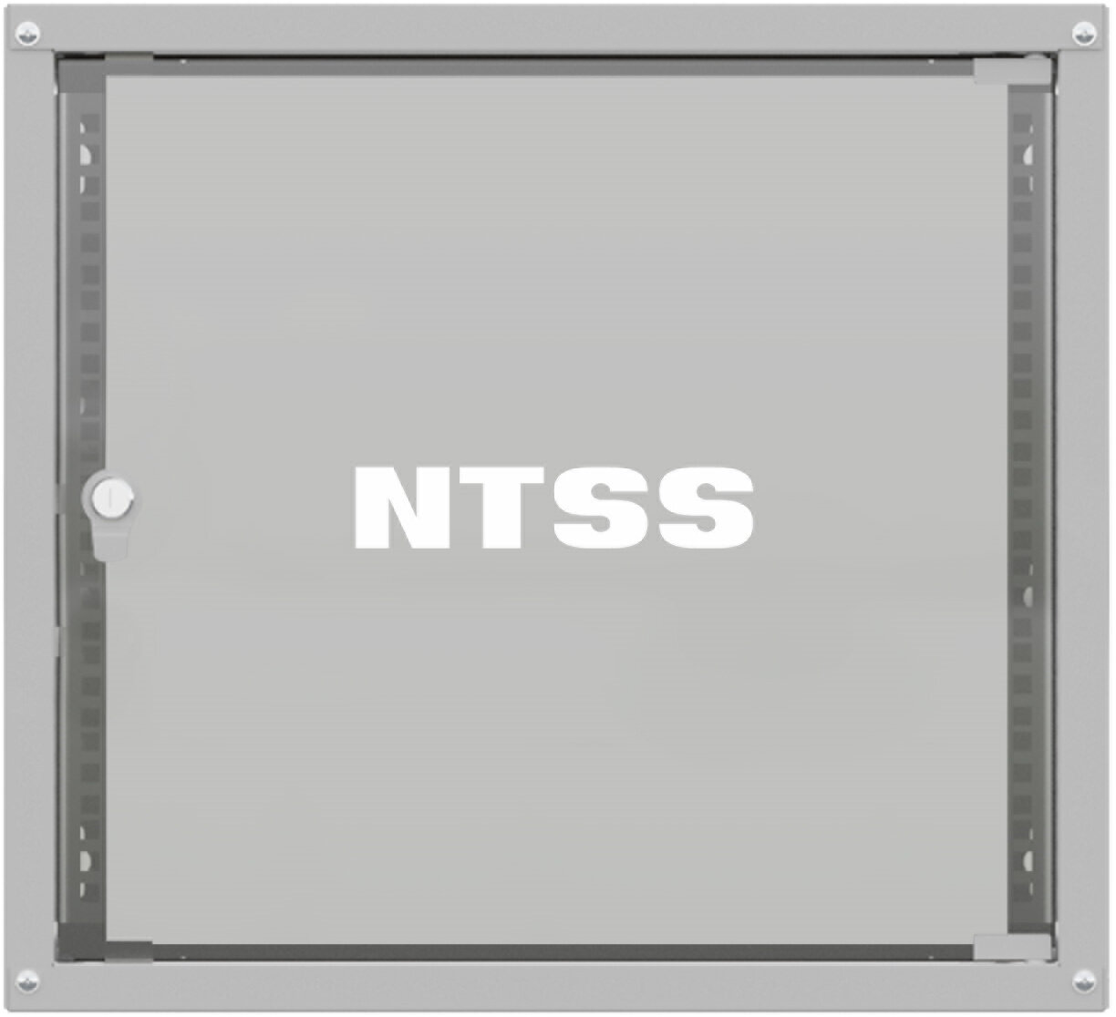 Шкаф коммутационный NTSS Lime (NTSS-WL12U5545GS) настенный 12U 550x450мм пер. дв. стекл несъемн. бок. пан. 30кг серый 520мм 14кг 110град. 370мм IP20