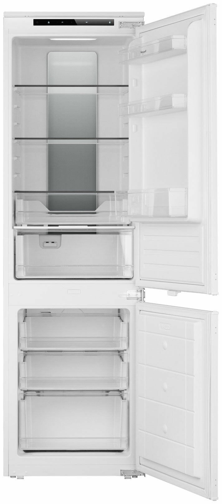 Холодильник встраиваемый Weissgauff WRKI 178 Total NoFrost BioFresh, белый
