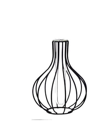 фото Ваза декоративная металлическая для цветов и сухоцветов