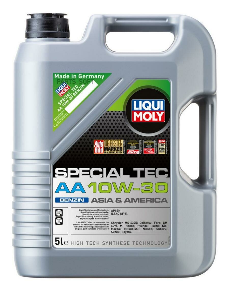 LIQUI MOLY 21338 Масло моторное Special Tec AA Benzin 10W-30 SN GF-5 (5л)