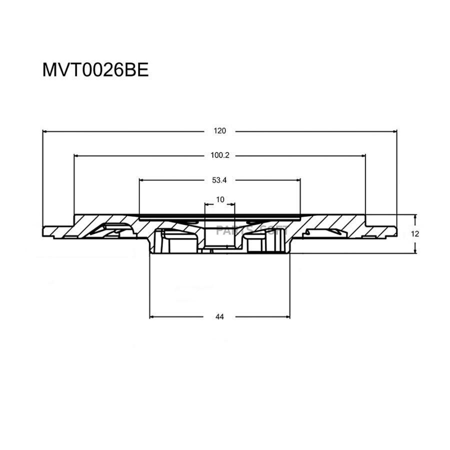 KRAUF MVT0026BE Задняя пастина турбокомпрессора