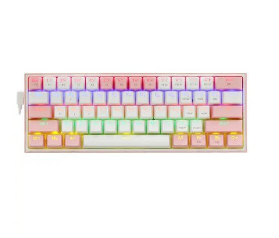 Клавиатура Redragon Fizz USB White/Pink (70672)