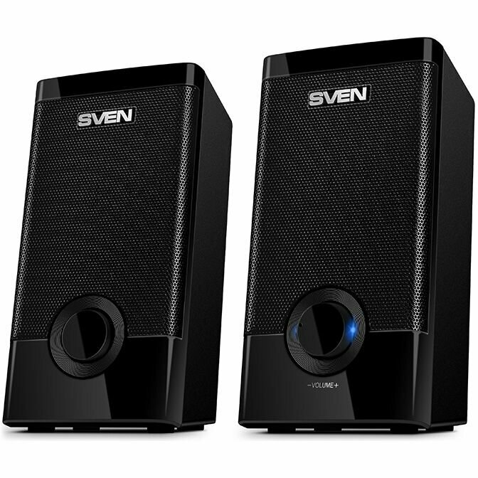 Колонки Sven , 2.0, черный [sv-015176] - фото №1