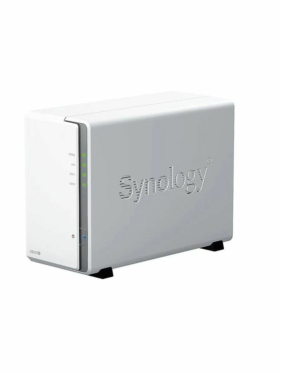 Сетевое хранилище NAS Synology DS223j белый (DS223j)