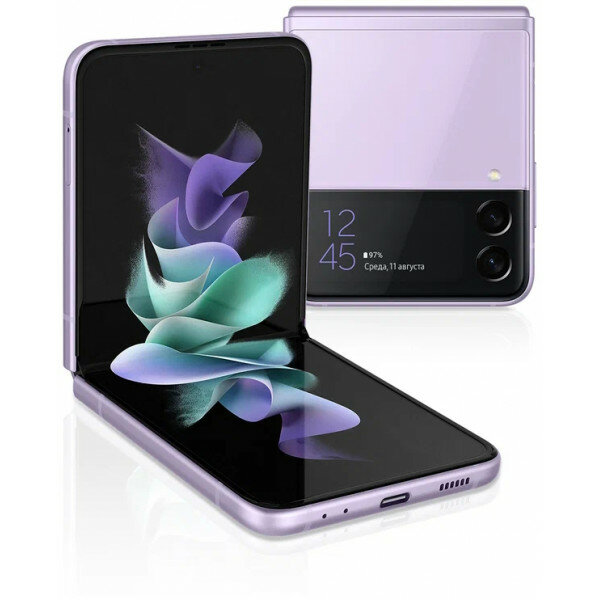 Смартфон Samsung Galaxy Z Flip 3 8/256 ГБ, nano SIM+eSIM, лавандовый