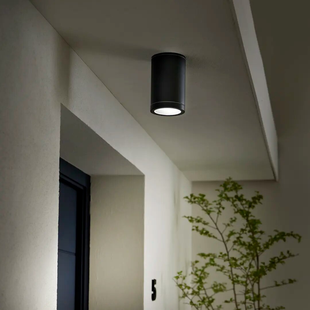 фото Светильник Inspire «Olaria» IP54 круг цвет серый, накладной