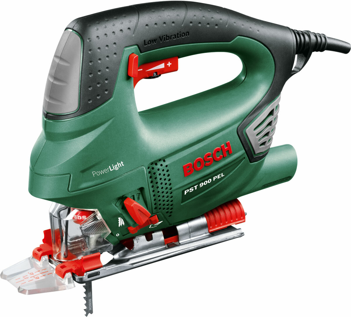 Электролобзик BOSCH PST 900 PEL + 10 пилок 620 Вт