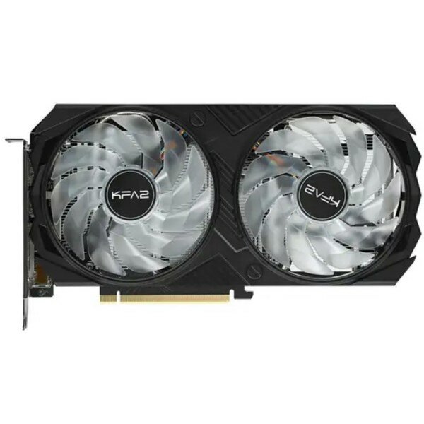 фото Видеокарта PCI-E KFA2 GeForce RTX 4060 X Black 8192MB 128bit GDDR6 (46NSL8MD8MEK) HDMI DP