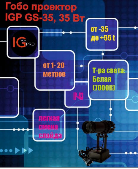 Рекламный гобо- проектор GS-35 (35Вт)