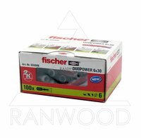 Fischer DUOPOWER дюбель 6x30 универсальный двухкомпонетный нейлон /100 шт./