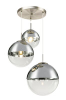 Люстра Globo Lighting Varus 15851-3, E27, 120 Вт, кол-во ламп: 3 шт., цвет: никель