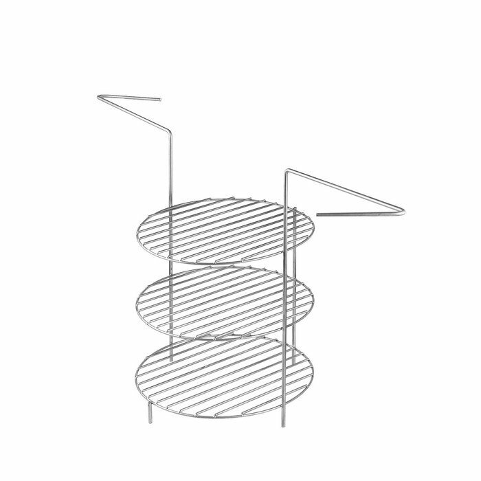 Решетка 3-х ярусная с ручками для тандыра, диаметр 23 см, высота 33 см - фотография № 4