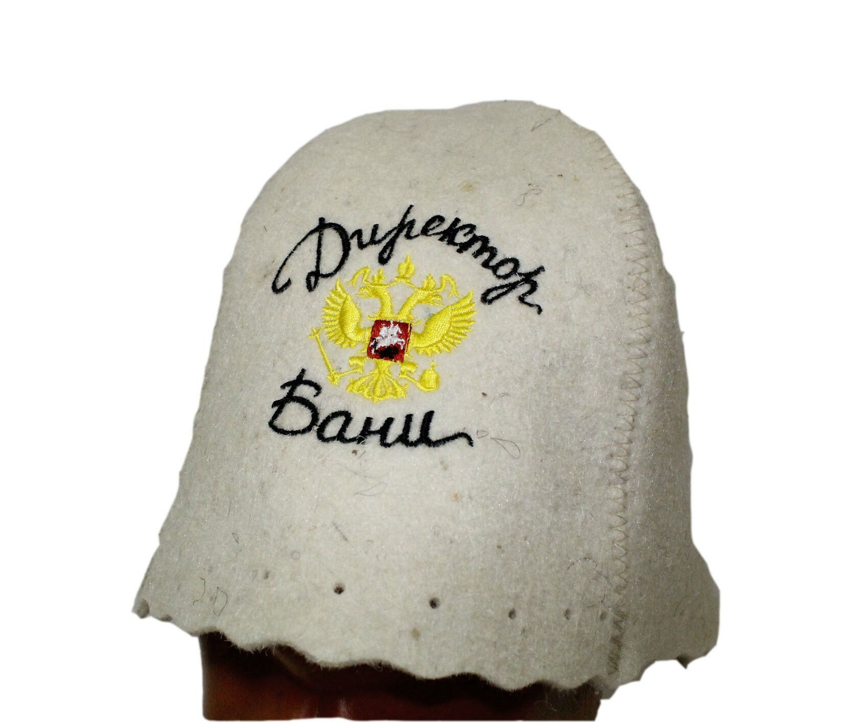 фото Шапка для сауны "директор БАНИ" "бацькина БАНЯ"