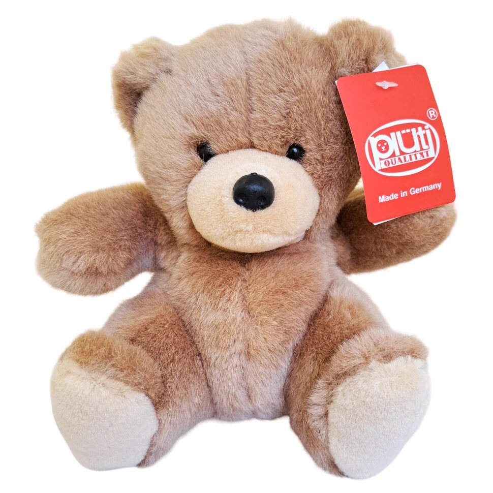 1271 pluti Медведь коричневый 20 см мягкая плюшевая игрушка