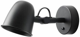 Икея / IKEA SKURUP, скуруп, настенный светильник, черный