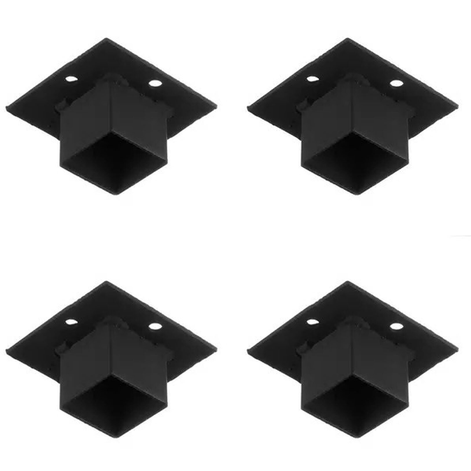 фото Оголовок для сваи-стойки винтовой 120х120х3 мм 50х50 мм (4 шт.)