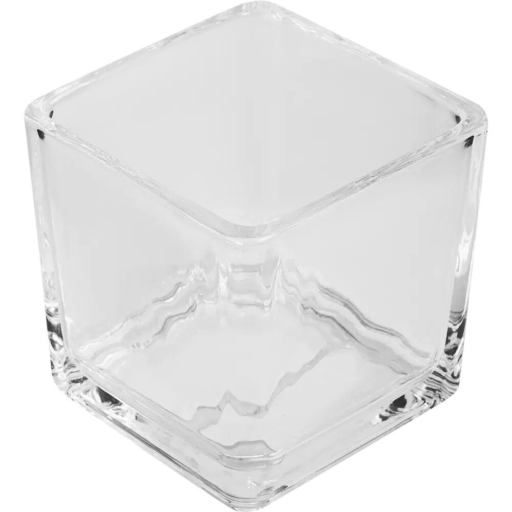 фото Подсвечник Evis Стеклянный кубик 52x52 см стекло цвет прозрачный